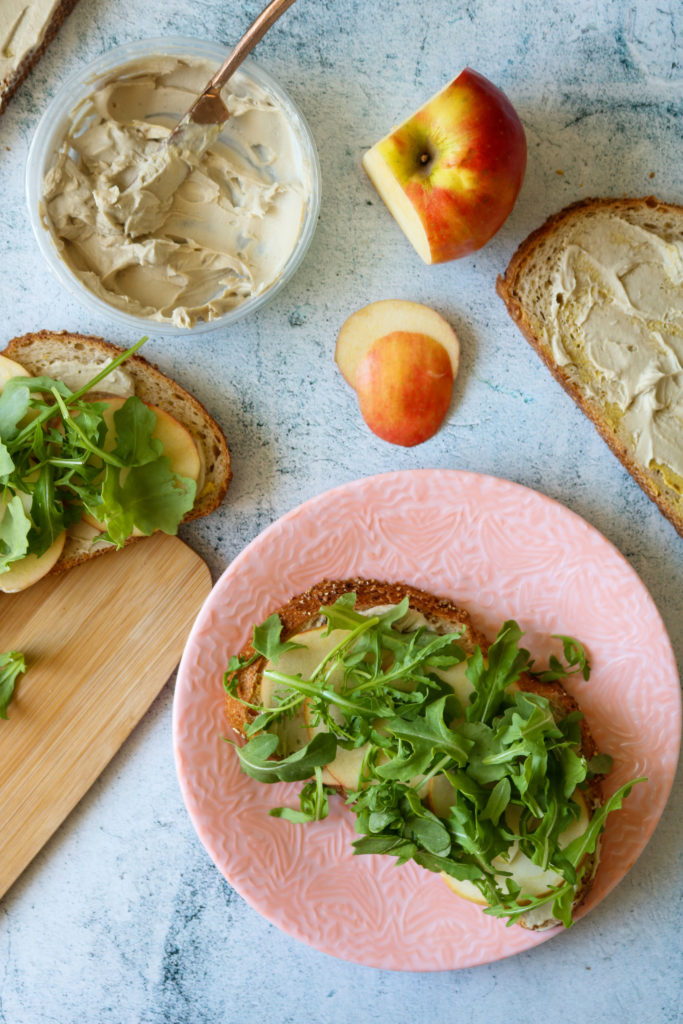 Vegan Smoked Gouda, Apple, and Arugula Panini Plant Perks