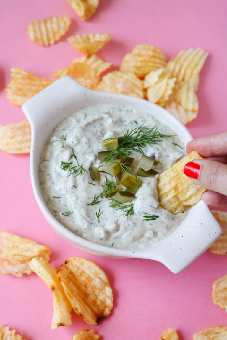 Vegan Dill Pickle Dip Recipe ️🌱 Plant Perks