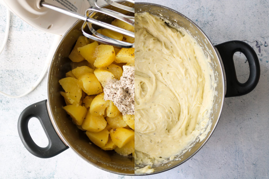 garlic & herb mashed potatoes