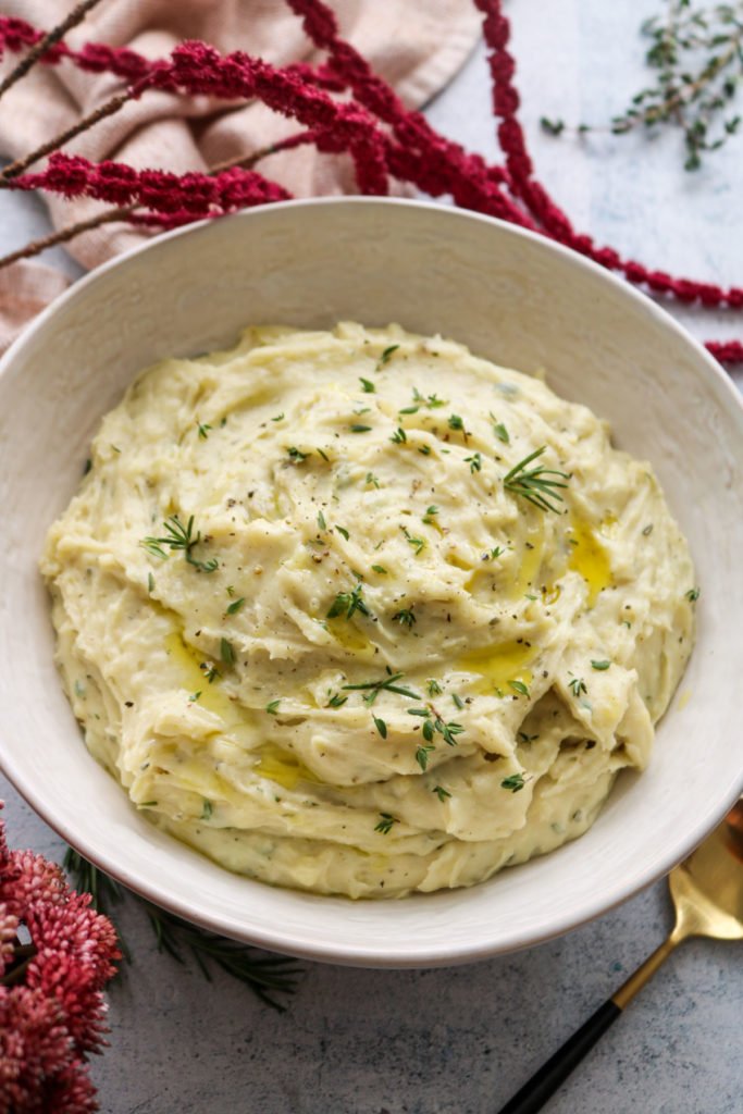 garlic & herb mashed potatoes
