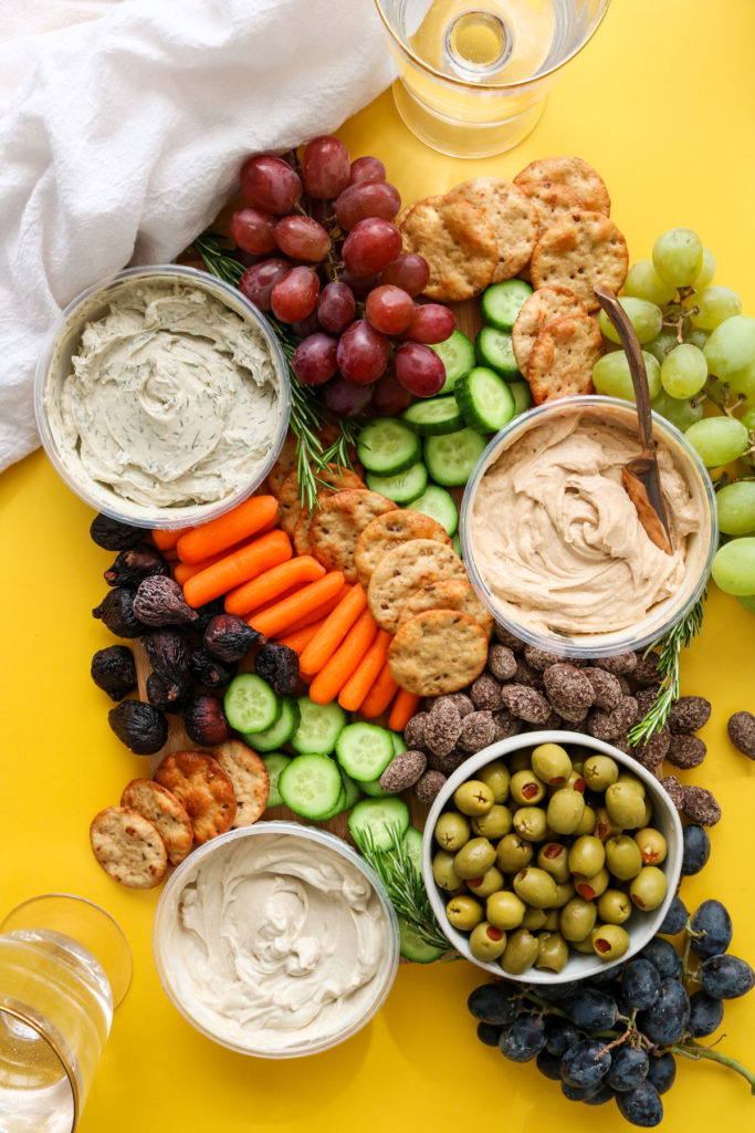 holiday party vegan cheese board
