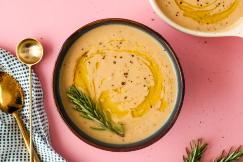 creamy white bean and rosemary soup