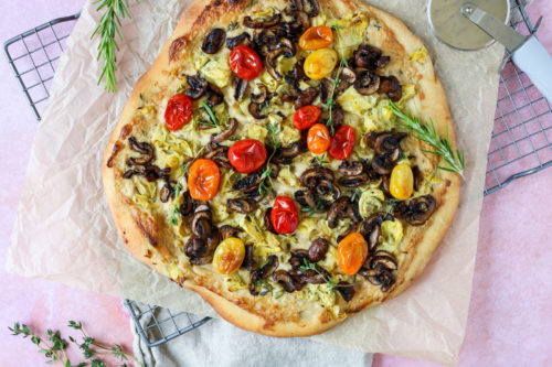 vegan white pizza