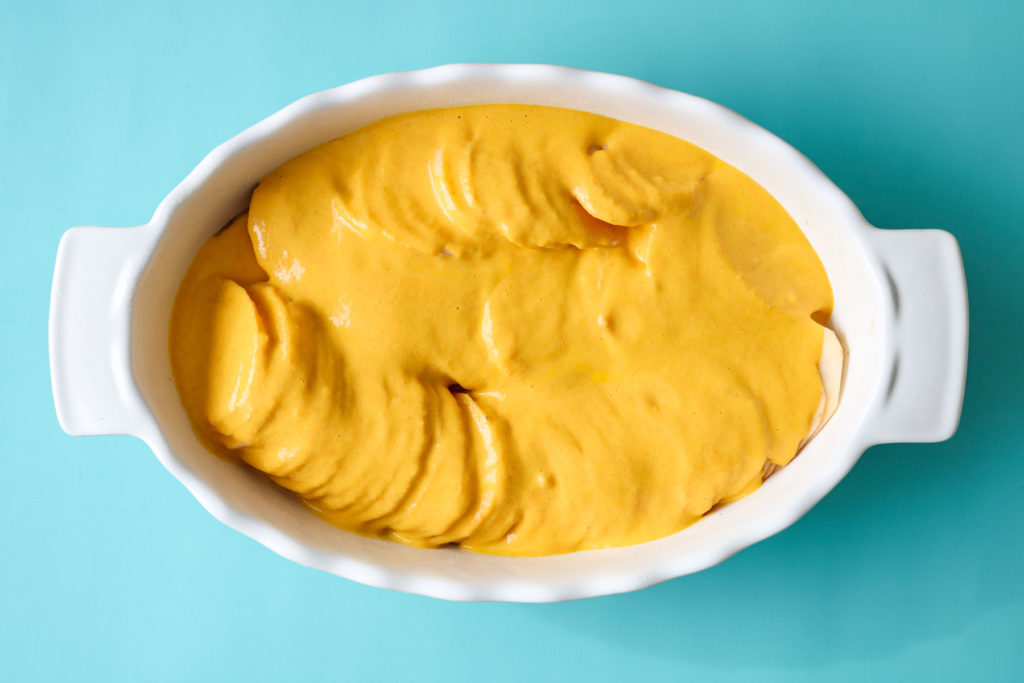 cheesy vegan potatoes