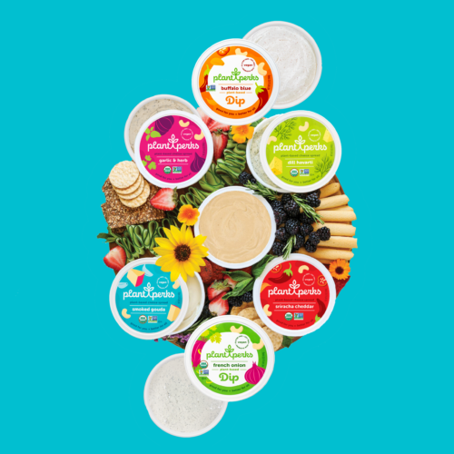 Plant Perks Vegan Cheeze Spread and Dips Board