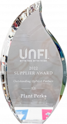 UNFI Supplier Award 2022 Plant Perks